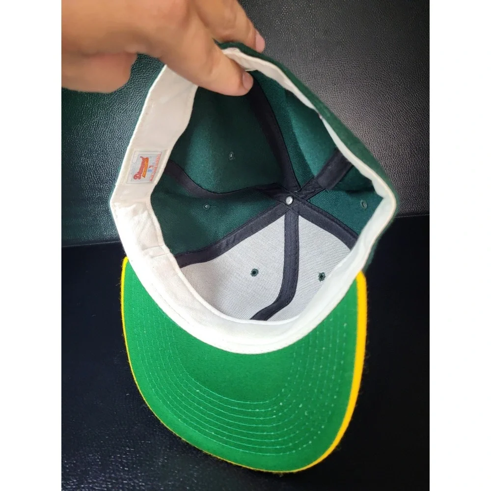 New Vintage RARE Oakland A's Athletics New Era Hat 7 5/8‎ Made USA READ***